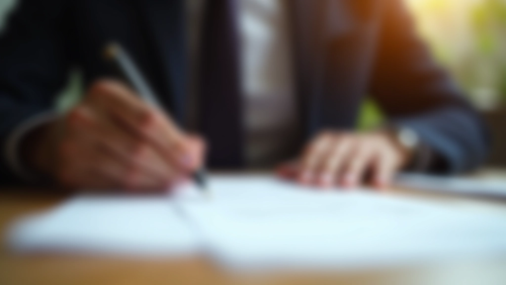 Testament wird mit Füllfederhalter unterzeichnet auf Schreibtisch mit Brille