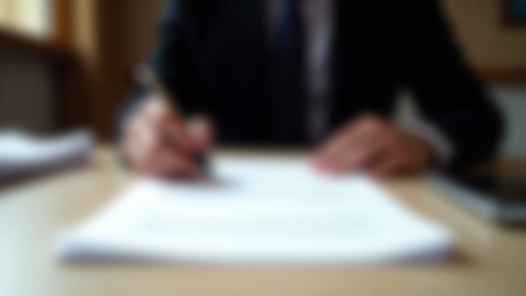 Testament und Feder auf Schreibtisch mit Rechtsdokumenten